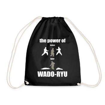 Wado-Ryu, Chemin de l’Ami - Karaté T Shirt - Sac de sport léger - noir - Devant