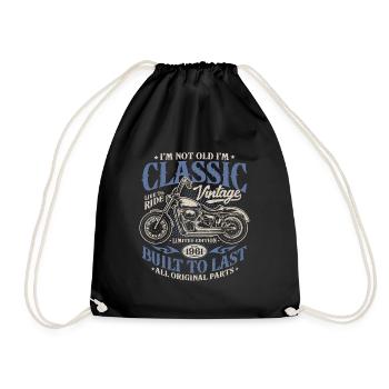 Millésime 1961 Born Moto Cadeau d’anniversaire - Sac de sport léger - noir - Devant