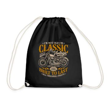 Millésime 1961 Born Moto Cadeau d’anniversaire - Sac de sport léger - noir - Devant