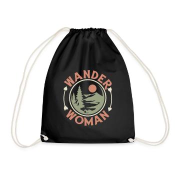 Femme randonneuse - Sac de sport léger - noir - Devant