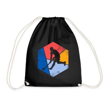 Joueur de hockey sur gazon vintage Joueur de hockey sur gazon - Sac de sport léger - noir - Devant
