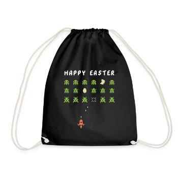 Pâques rétro - Sac de sport léger - noir - Devant