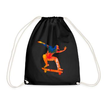 skateboard - Sac de sport léger - noir - Devant