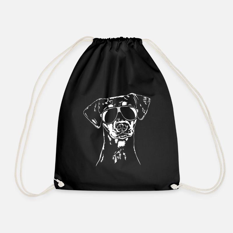 DEUTSCHER PINSCHER cool Sonnenbrille Hund Wilsigns - Turnbeutel - Schwarz
