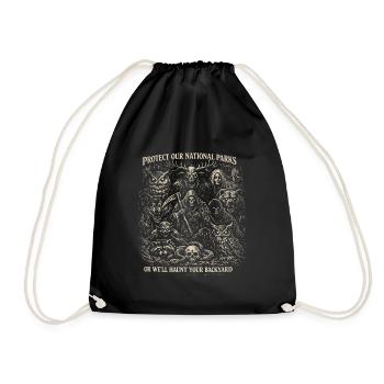 Protégez Nos Parcs Nationaux | Humour Horreur Goth - Sac de sport léger - noir - Devant