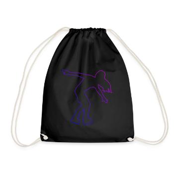Roller Skates Roller Skating Skate Men Roller S - Drawstring Bag - black - Front