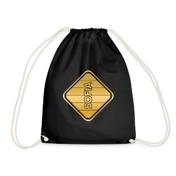 Gift for Sofia - Drawstring Bag - black - Front