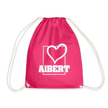 Heiraten für Albert Frau JGA - Turnbeutel - Fuchsia - Vorne