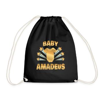 Gift for Amadeus - Drawstring Bag - black - Front