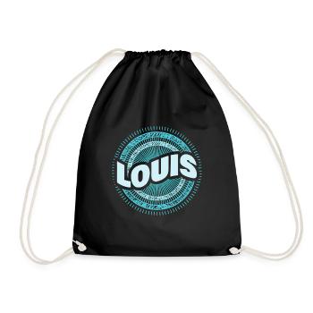 Louis comme idée cadeau - Sac de sport léger - noir - Devant