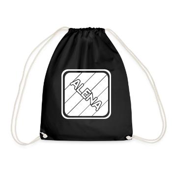 Alena comme prénom de fille - Sac de sport léger - noir - Devant