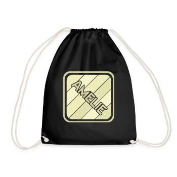 Amélie comme prénom de fille - Sac de sport léger - noir - Devant