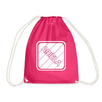 Maiden name Ariela - Drawstring Bag - fuchsia - Front