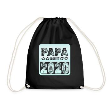 Papa 2020 - Turnbeutel - Schwarz - Vorne