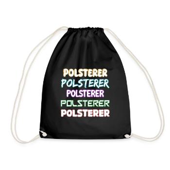 Job Upholsterer - Drawstring Bag - black - Front