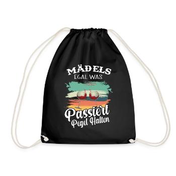 Mädels Egal Was Passiert Pegel Halten - Sac de sport léger - noir - Devant