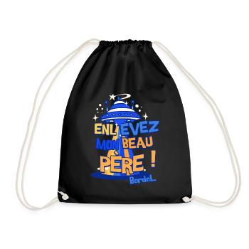 Take away my Father-in-law!! Brothel!! - Drawstring Bag - black - Front