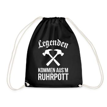 Rhénanie-du-Nord-Westphalie Rhénanie-du-Nord-Westphalie Rhénanie-du-Nord-Westphalie Allemagne Ruhrpott - Sac de sport léger - noir - Devant