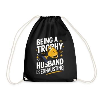 Husband, Spouse, Family, Wedding - Drawstring Bag - black - Front