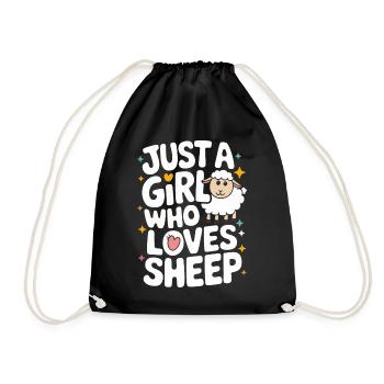 Sheep Sheep Farmer Lamb Farmer - Drawstring Bag - black - Front