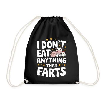 Végétarien Végétalien Végétarien Végétarien - Sac de sport léger - noir - Devant