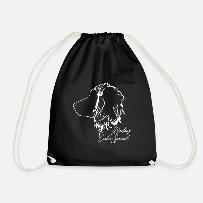 WORKING COCKER SPANIEL Profil Hunde Hund Wilsigns - Turnbeutel - Schwarz