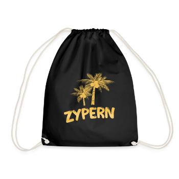 Zypern Zypern - Turnbeutel - Schwarz - Vorne