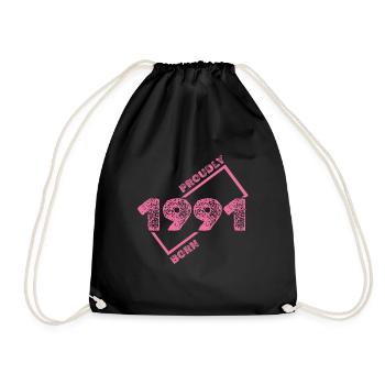 Né en 1991 - Sac de sport léger - noir - Devant