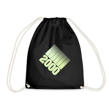 Prénom Année2000 - Sac de sport léger - noir - Devant