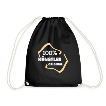 Artists as professions - Drawstring Bag - black - Front