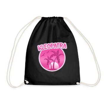 Cléopâtre en vacances - Sac de sport léger - noir - Devant