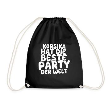 Corsica - Drawstring Bag - black - Front