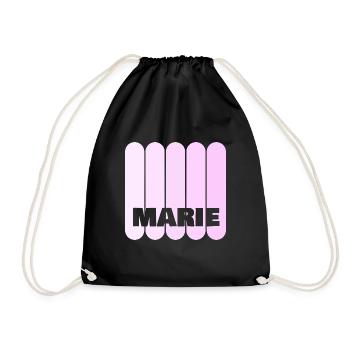 Marie - Drawstring Bag - black - Front