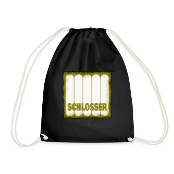 Schlosser - Turnbeutel - Schwarz - Vorne