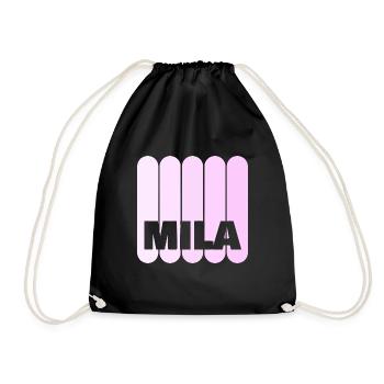 Mila - Turnbeutel - Schwarz - Vorne