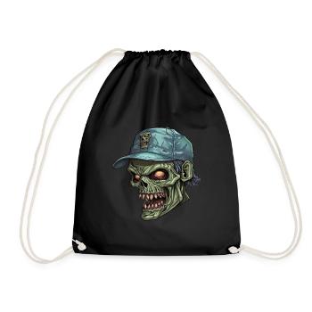Monster Monster Demon Devil Vampire Guhl Zombie - Drawstring Bag - black - Front