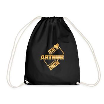 Arthur - Drawstring Bag - black - Front
