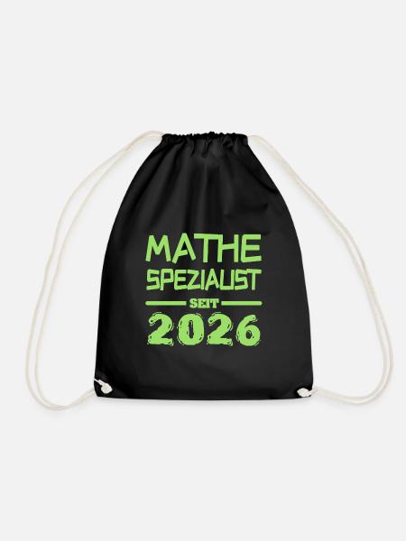 Mathespezialist 2026 - Turnbeutel - Schwarz