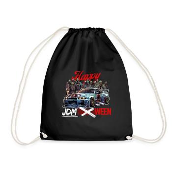 Jdm Halloween edition / Tuning Mechanic Costume - Drawstring Bag - black - Front