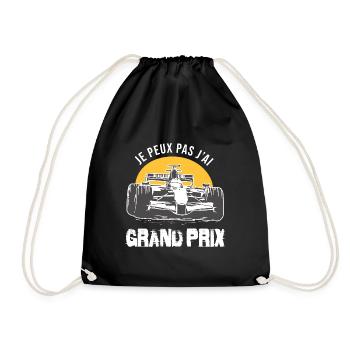 Je peux pas j ai Grand Prix course automobile - Sac de sport léger - noir - Devant