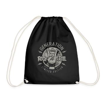 1943 Anniversary 80 Years 80 Th Anniversary - Drawstring Bag - black - Front