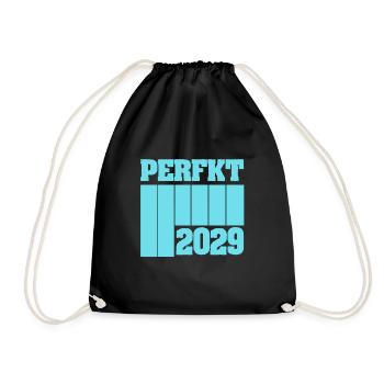 2029 - Drawstring Bag - black - Front