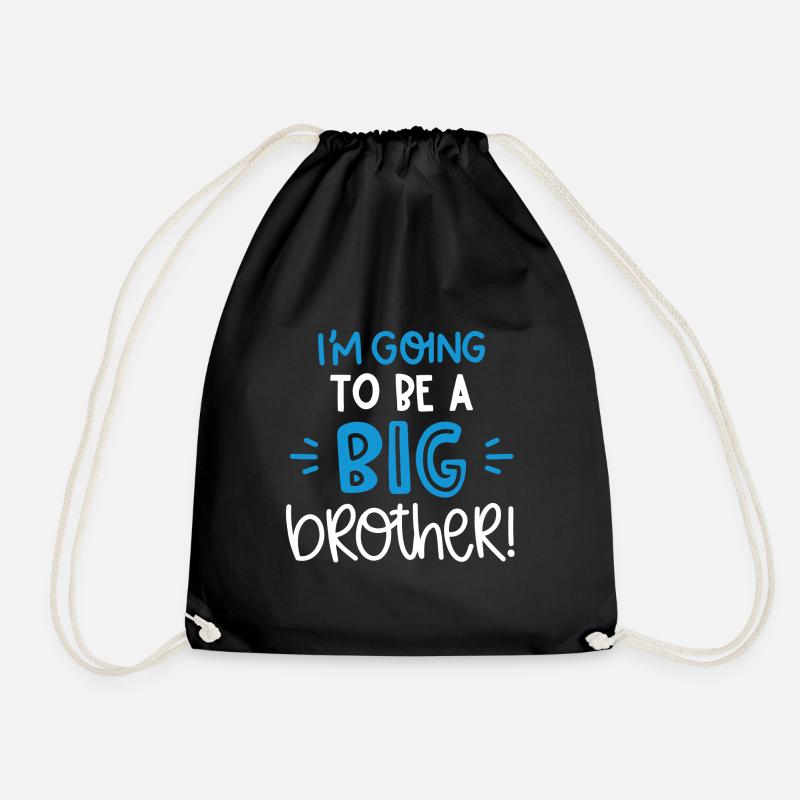 Im going to be a brother poison - Drawstring Bag - black