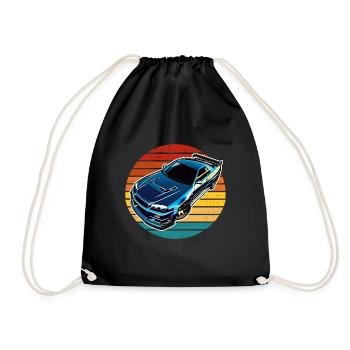 Jdm / Tuning / Turbocharger / Rims / Chiptuning - Drawstring Bag - black - Front