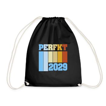 2029 - Drawstring Bag - black - Front