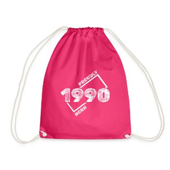 1990 - Drawstring Bag - fuchsia - Front