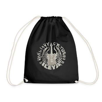 Geschenk für Ileya - Turnbeutel - Schwarz - Vorne