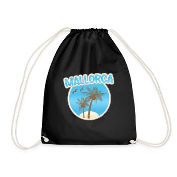 Majorca - Drawstring Bag - black - Front