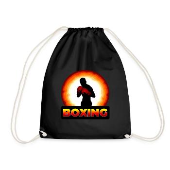 Boxing - Drawstring Bag - black - Front