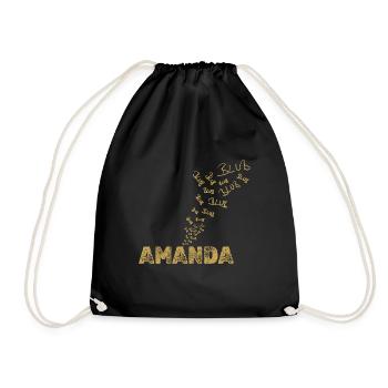 Boot Amanda - Turnbeutel - Schwarz - Vorne